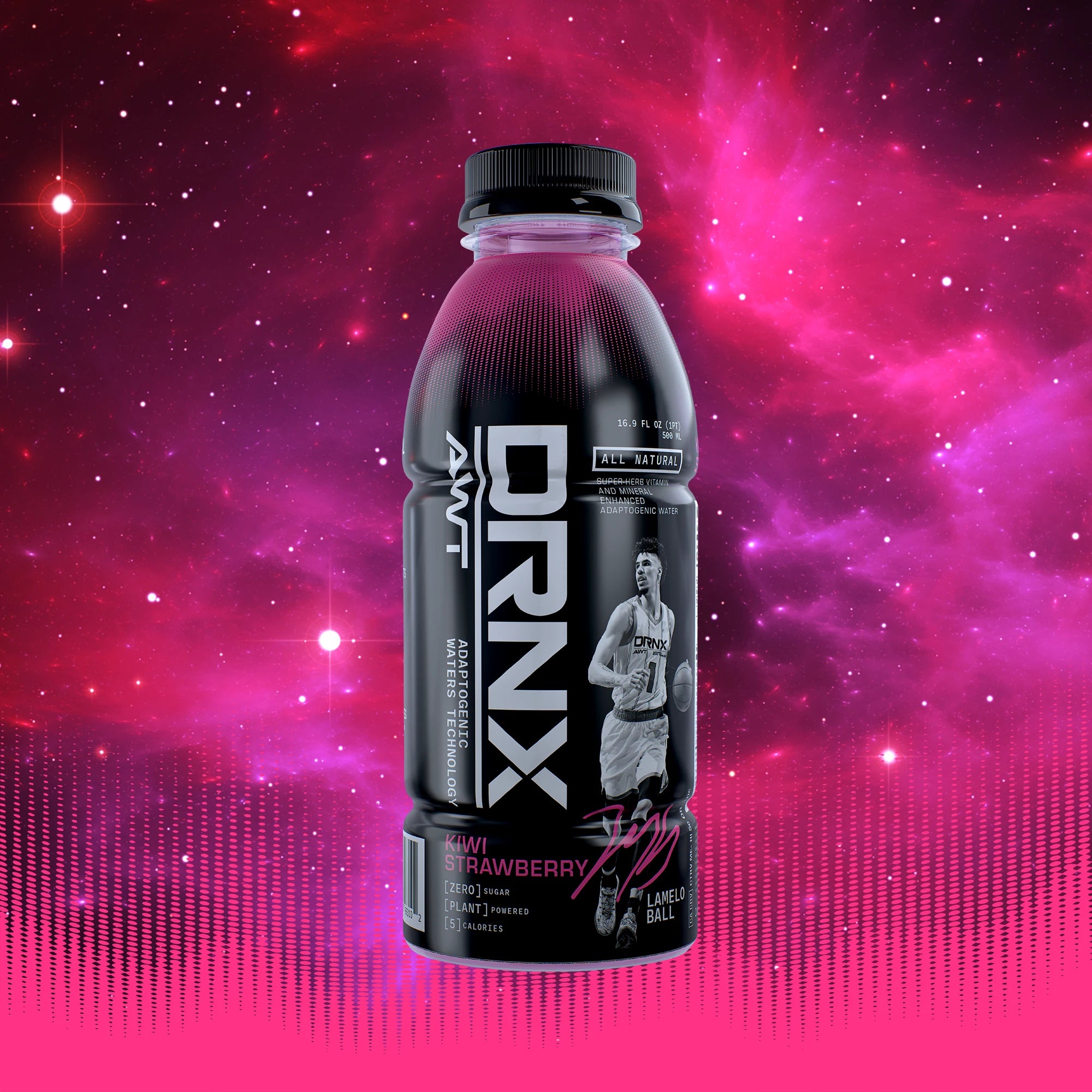 DRNX Adaptogenic Waters - Kiwi Strawberry - 12 Pack